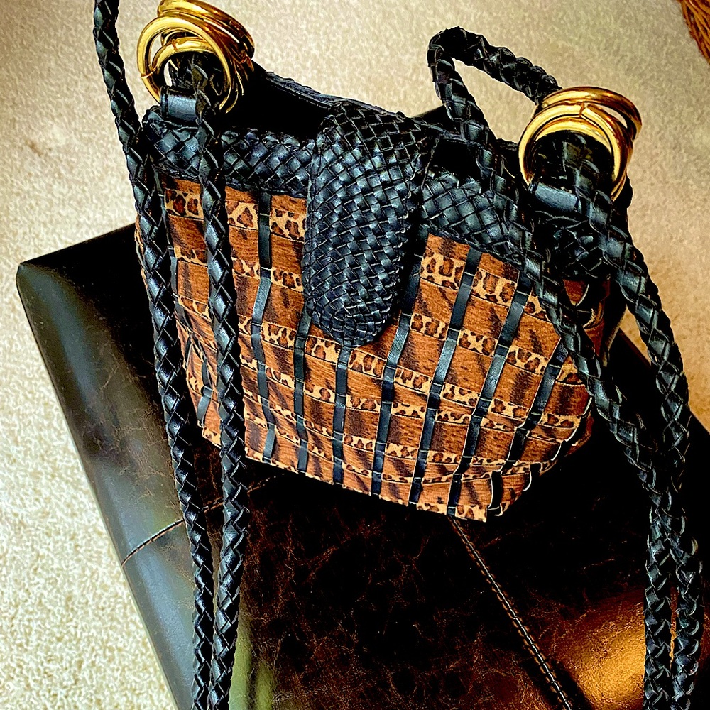 Ladies animal print handbag